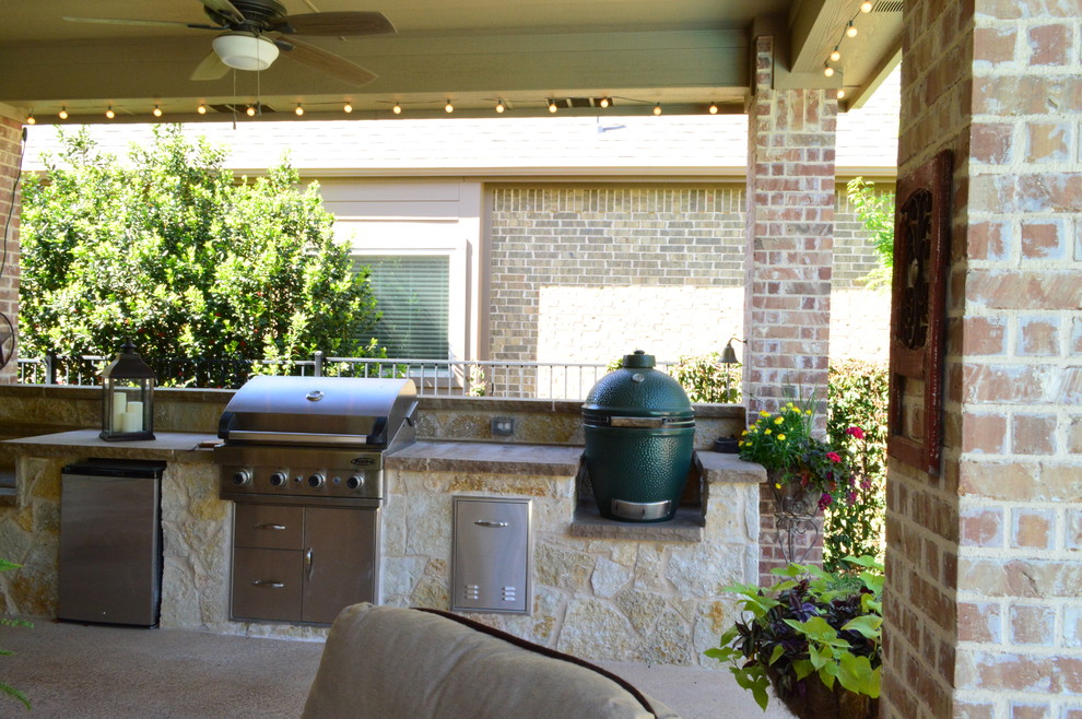 Custom Outdoor Kitchen in Colleyville, TX Rustic Patio Dallas
