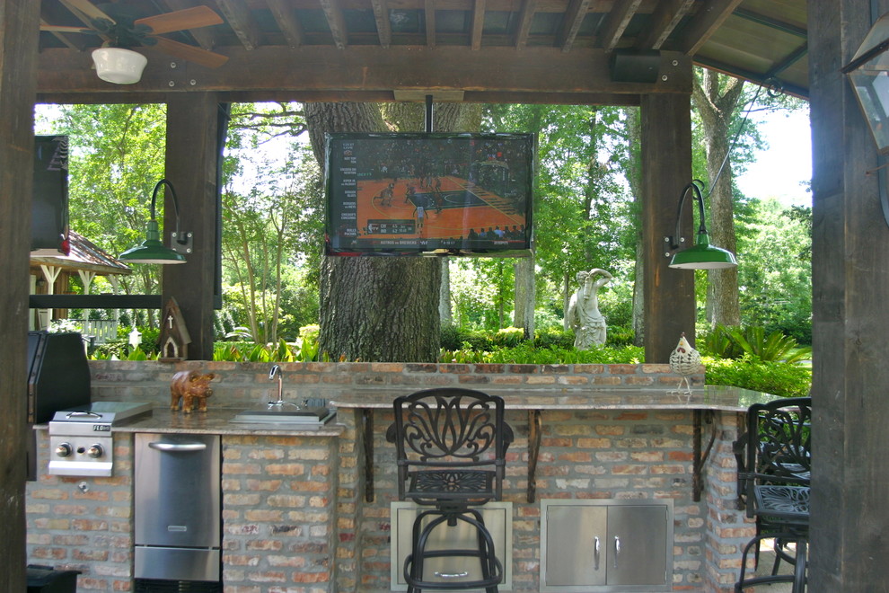 Custom Outdoor Kitchen Traditional Patio New Orleans by