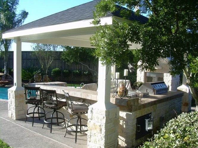 This is an example of a contemporary patio in Houston.
