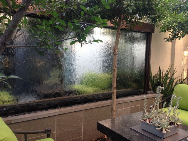 Custom Outdoor Mirror Water Feature Houston Tx Modern Patio Houston Von Bluworld Of Water Houzz