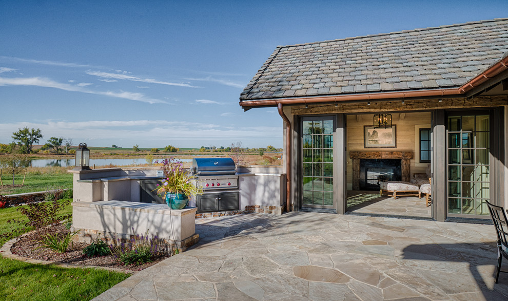 Custom Ranch Home, East Boulder County Farmhouse Patio Denver
