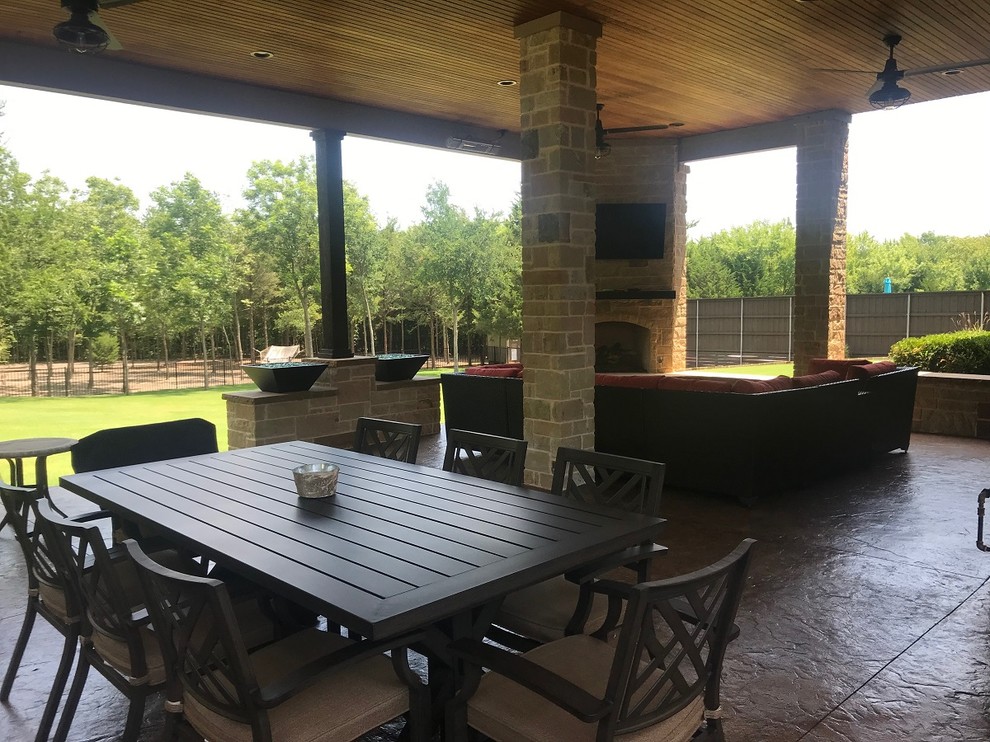 Dallas TX Covered Patio Outdoor Living Combo Space Eclectic Patio Dallas by Archadeck of