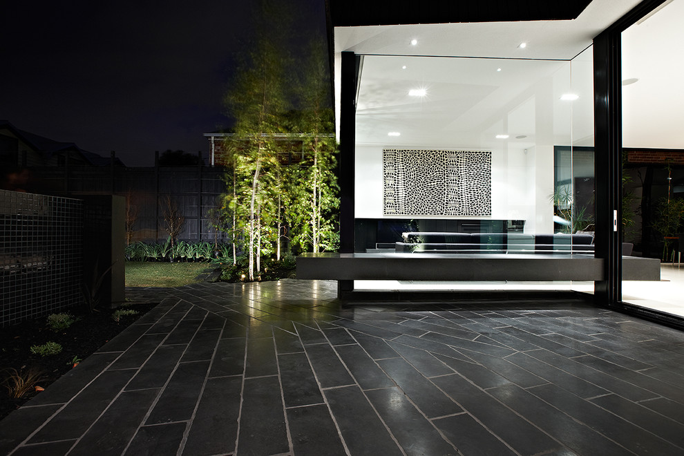 This is an example of a contemporary patio in Melbourne.