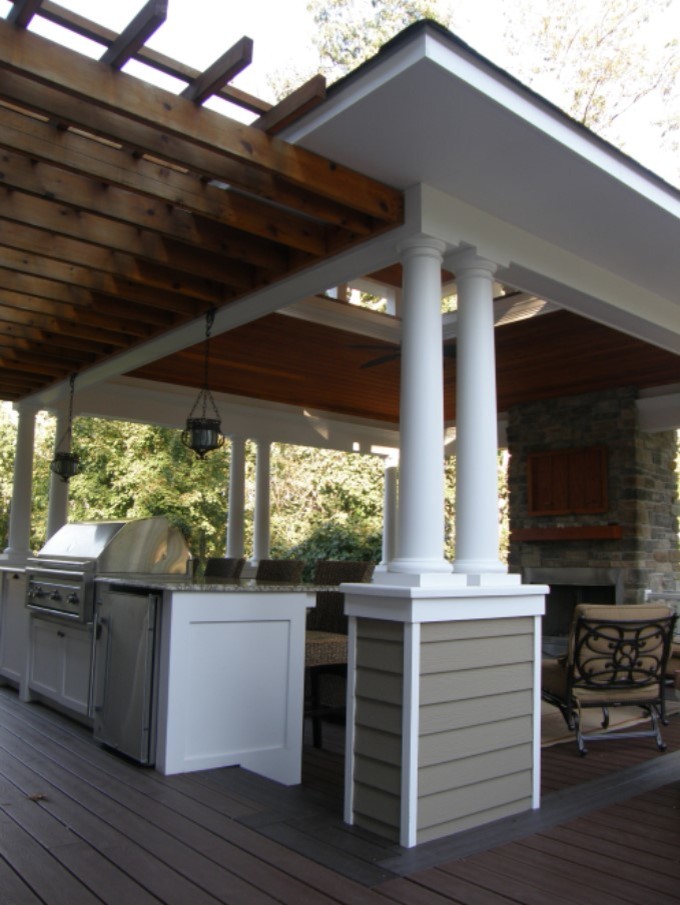 Deck Pavilion - Traditional - Patio - Other - by Decosimo Architects ...