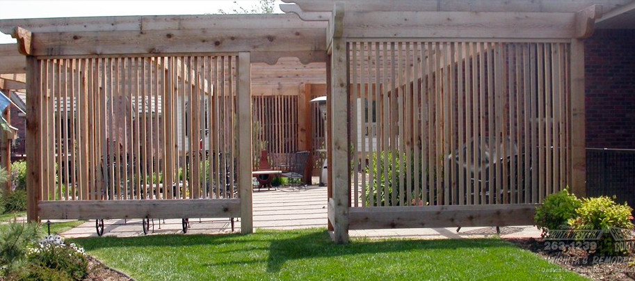 Immagine di un patio o portico etnico