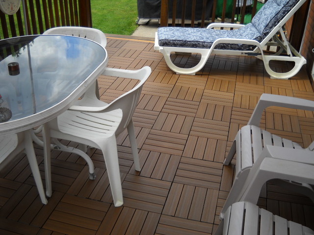 Deck Tiles - Kontiki Interlocking Composite Decking - Modern - Patio ...