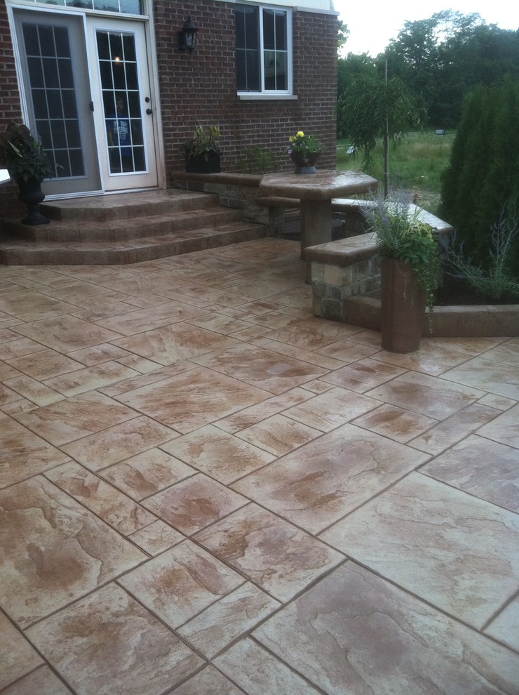 decorative concrete patios Contemporary Patio Indianapolis by