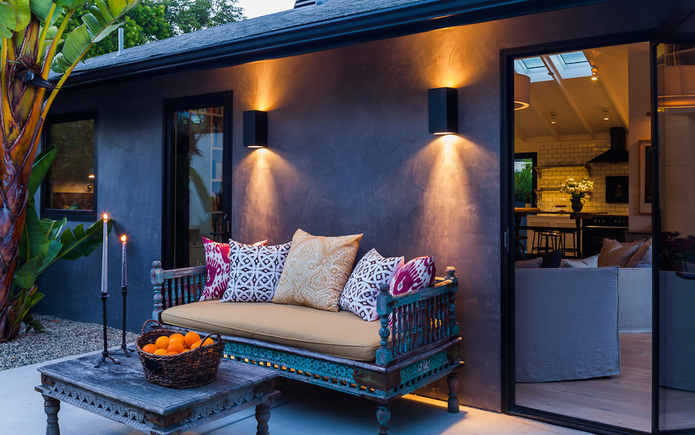 Example of a classic patio design in Santa Barbara with no cover
