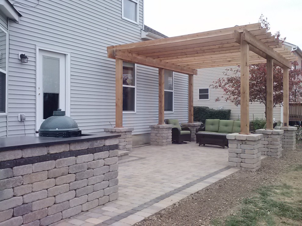 Delaware, OH Paver Patio Contemporary Patio Columbus by intimate spaces landscaping Houzz