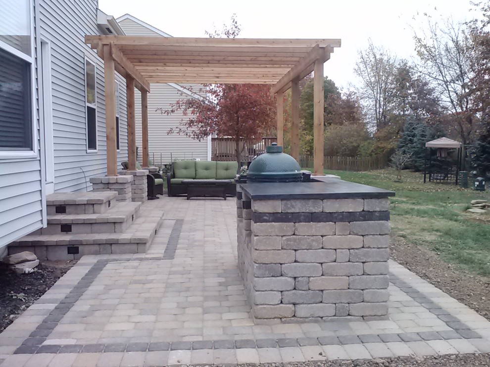Delaware, OH Paver Patio Contemporary Patio Columbus by
