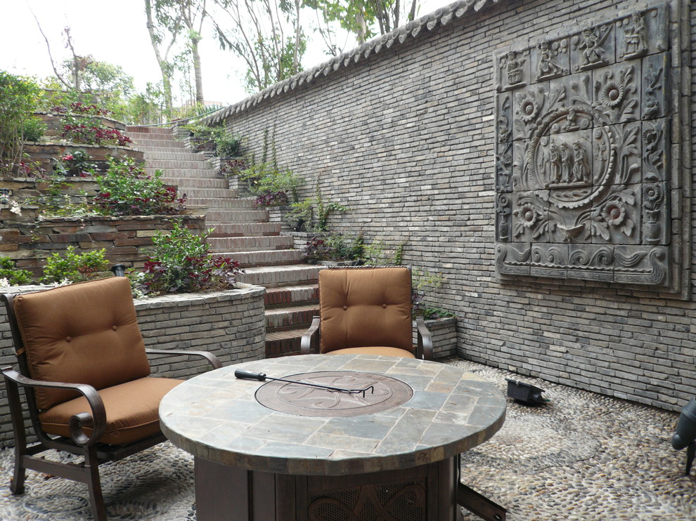 Idées déco pour une terrasse asiatique.