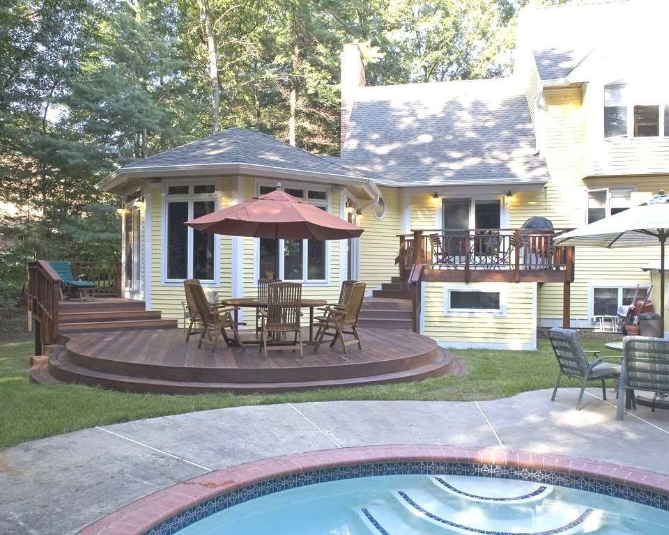 Devonwood, CT sunroom and Ipe double decks Traditional Patio Bridgeport by Archadeck of