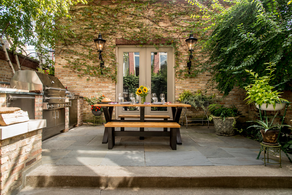 Downtown Chicago Outdoor Kitchen Traditional Patio Chicago by