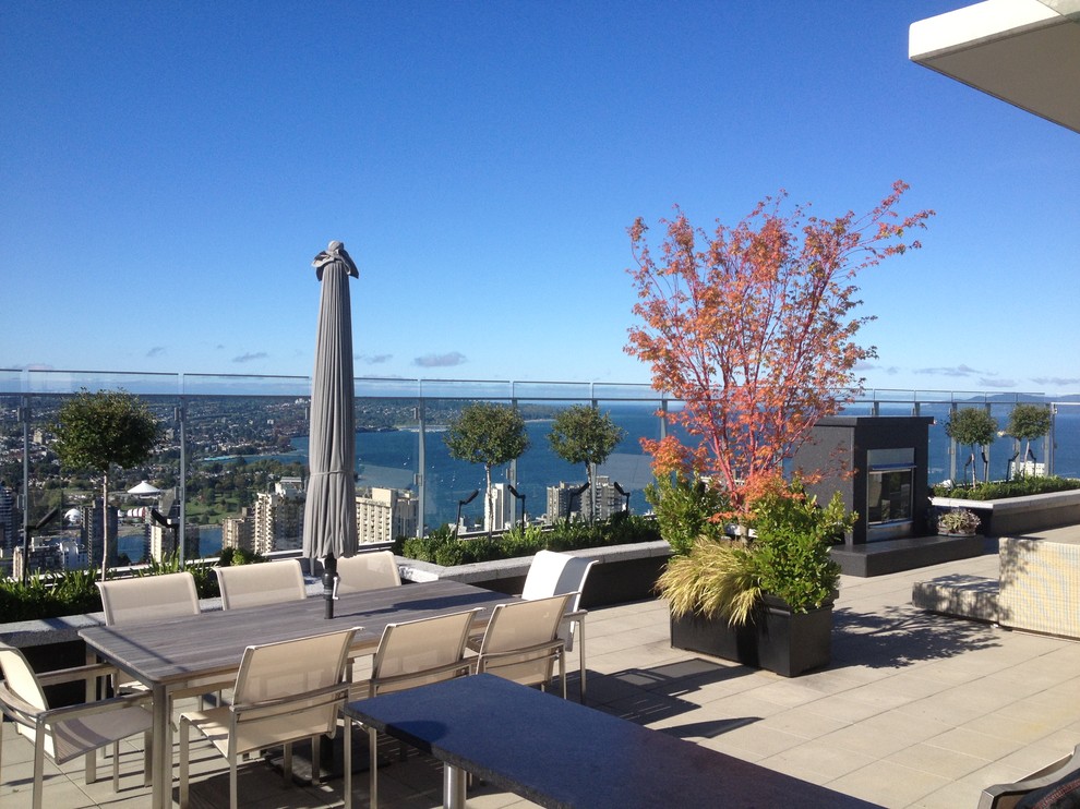 Downtown Urban Patios Contemporary Patio Vancouver by