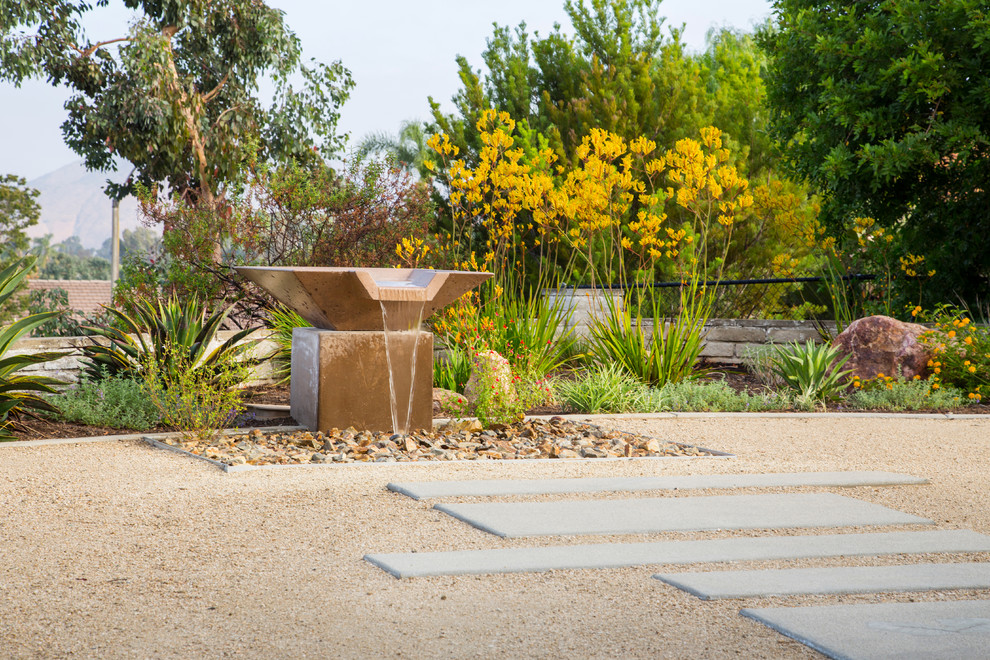 Drought Tolerant Front Yard Southwestern Patio San Diego by