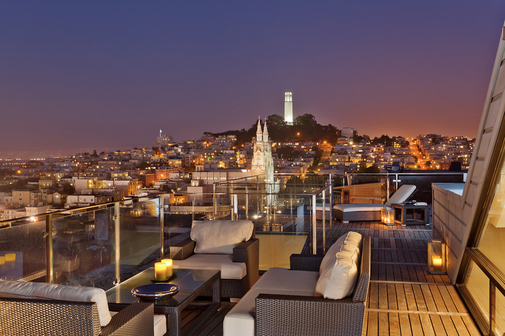 Contemporary terrace in San Francisco.