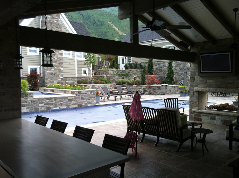 Eagle Drive Traditional Patio Salt Lake City by Landform Design