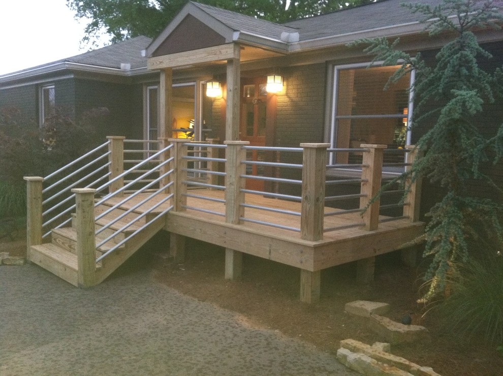 East Nashville Deck Contemporary Patio Nashville by THR