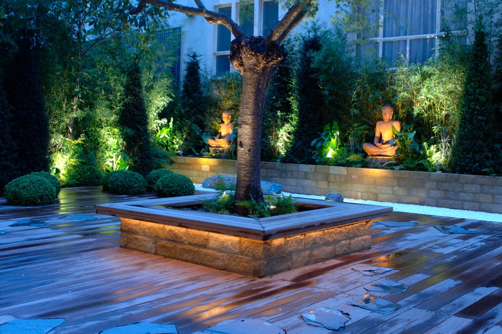 Photo of a world-inspired patio in London.