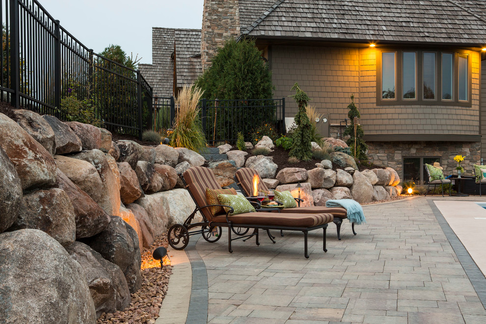 Eden Prairie Traditional Patio by L&R Suburban Landscaping Inc
