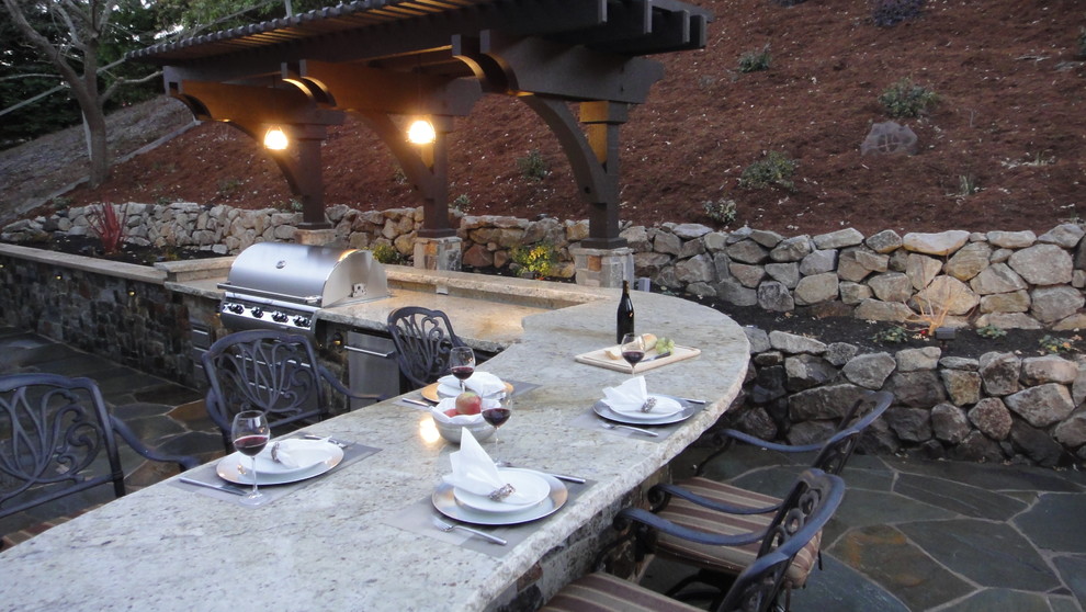 EL Alamo, Danville Rustic Patio San Francisco by Alder Group