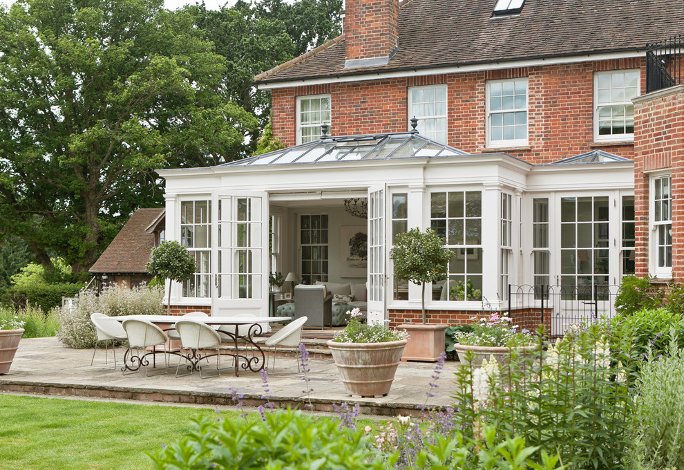 Elegant Georgian orangery with separate side entrance adjoining the