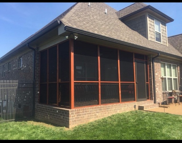 Enclosed Screened Patio Traditional Patio Nashville by On This