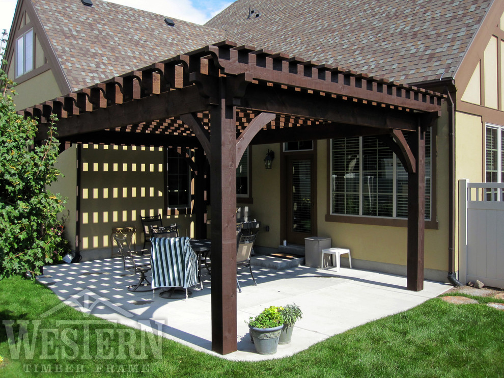 Entertainment Size Pergolas Traditional Patio Salt Lake City by