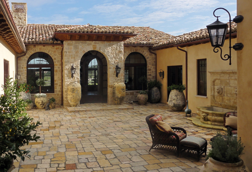 Tuscan patio photo in Santa Barbara