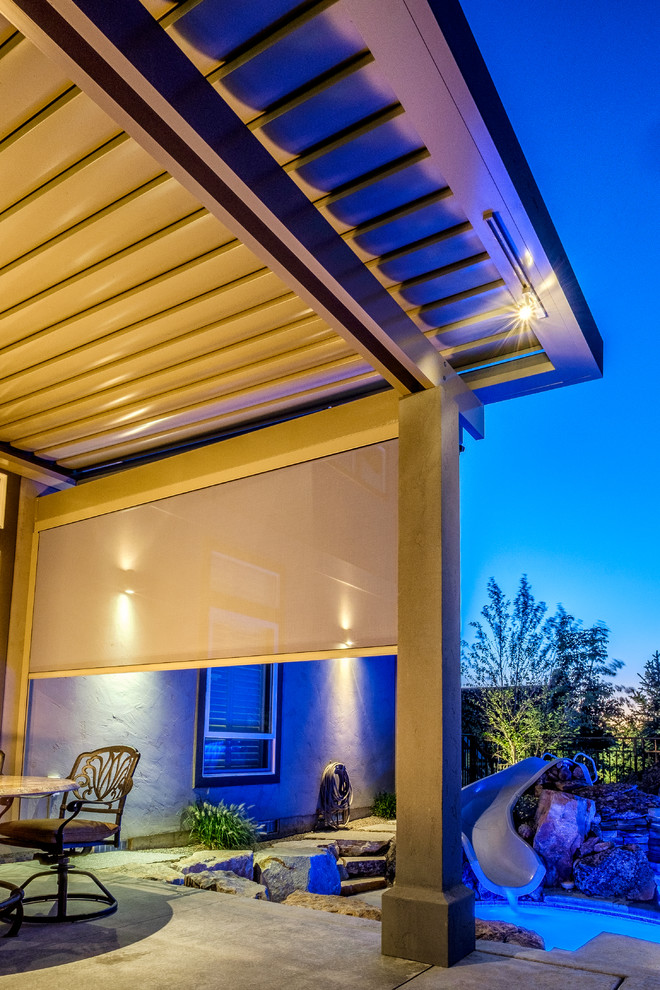 Equinox Louvered Roof Modern Patio Boise by Covertech Houzz