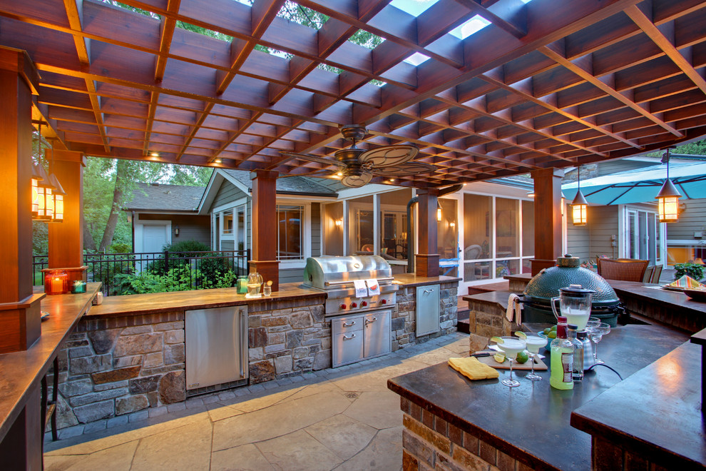 European Relaxation Modern Patio Minneapolis by Mom's Design