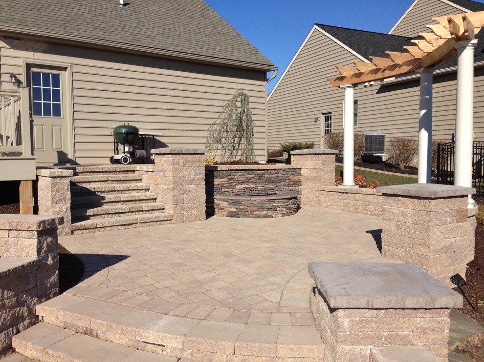 Expansive outdoor patio space in Mechanicsburg, PA - Traditional - Patio - Other - by Vidic ...