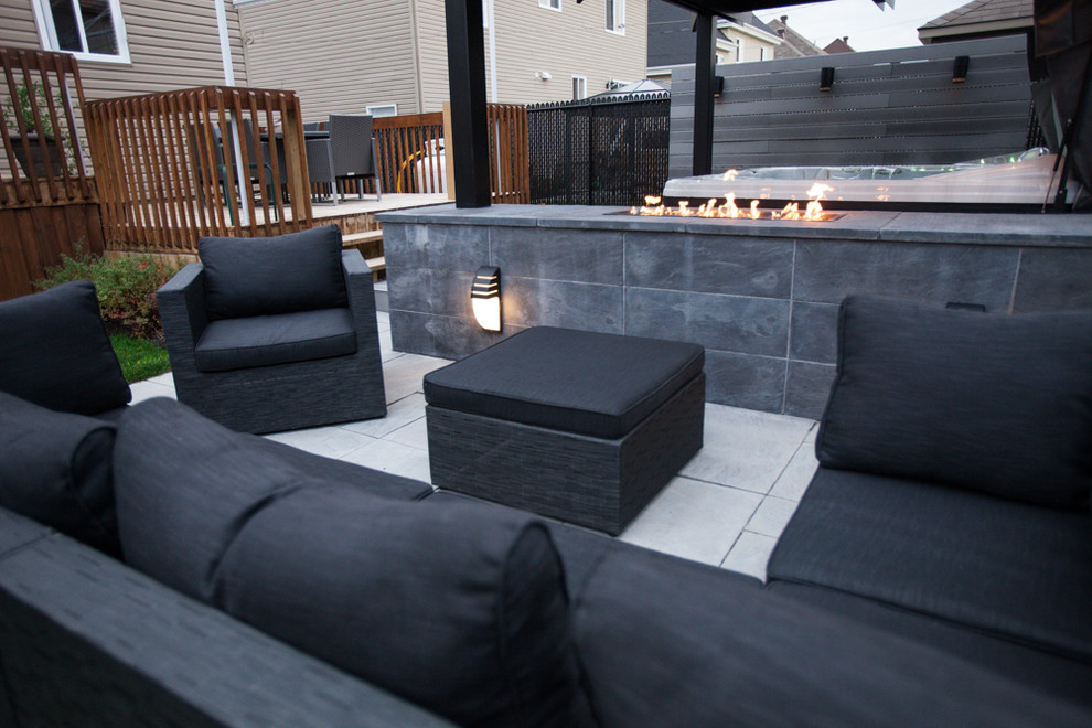 Extérior Project / Gazebo Contemporary Patio Montreal by N