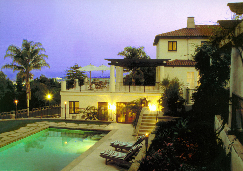 Tuscan patio photo in Santa Barbara