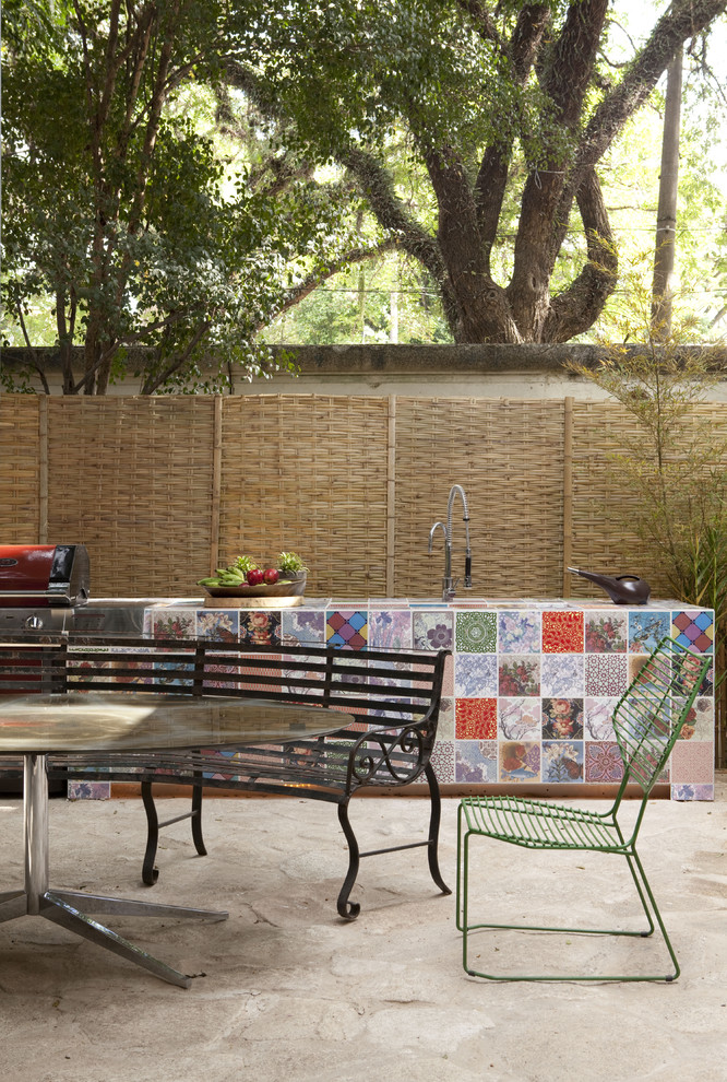 Patio kitchen - contemporary patio kitchen idea