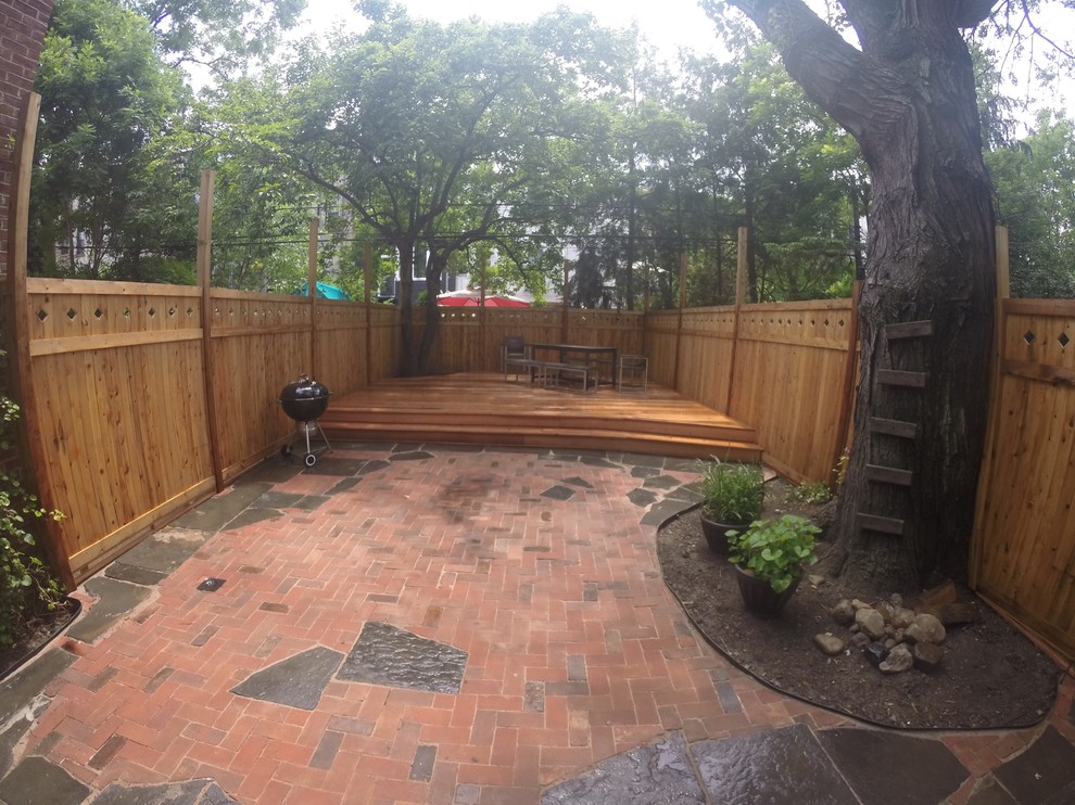 Fence, Deck, and Patio Back yard in Park Slope Brooklyn, NY