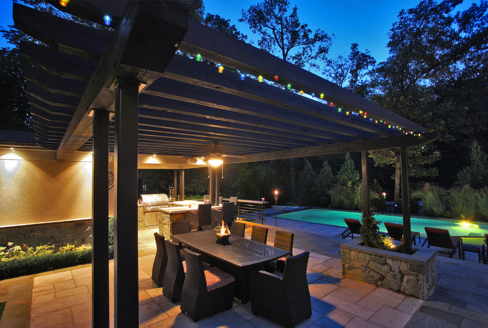 Inspiration for a contemporary patio remodel in DC Metro
