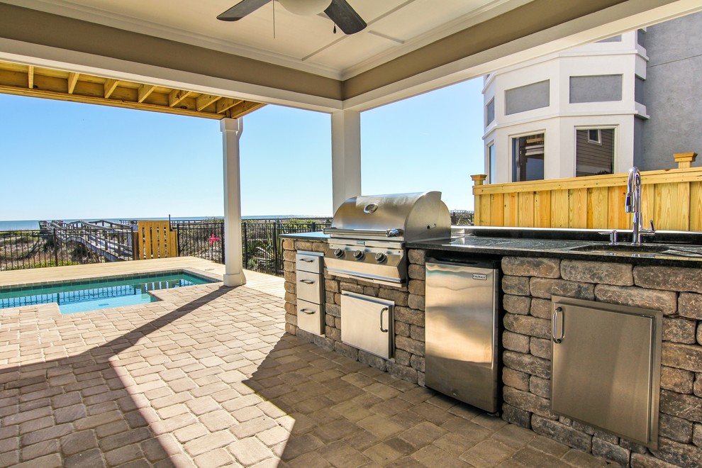 Fernandina Beach House Beach Style Patio Jacksonville by Cole