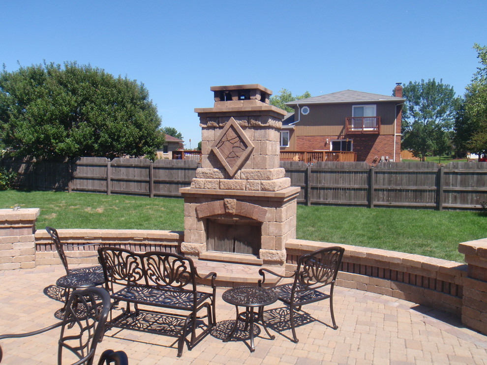 Fire Place and Patio Traditional Patio Chicago by Statements in Stone INC of chicagoland