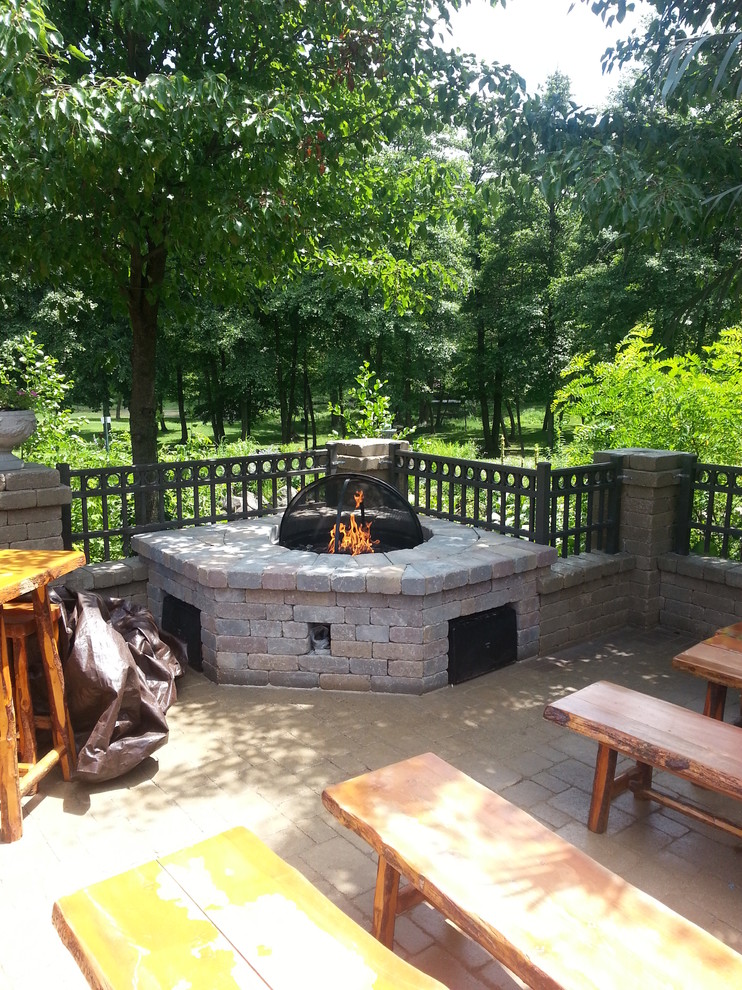 Firepit Traditional Patio Milwaukee by Hearthside Fireplace Houzz