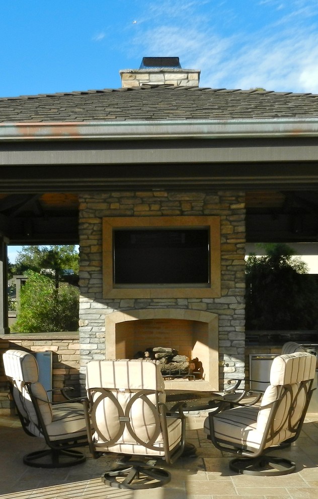 fireplace and outdoor room - Traditional - Patio - San Francisco - by ...