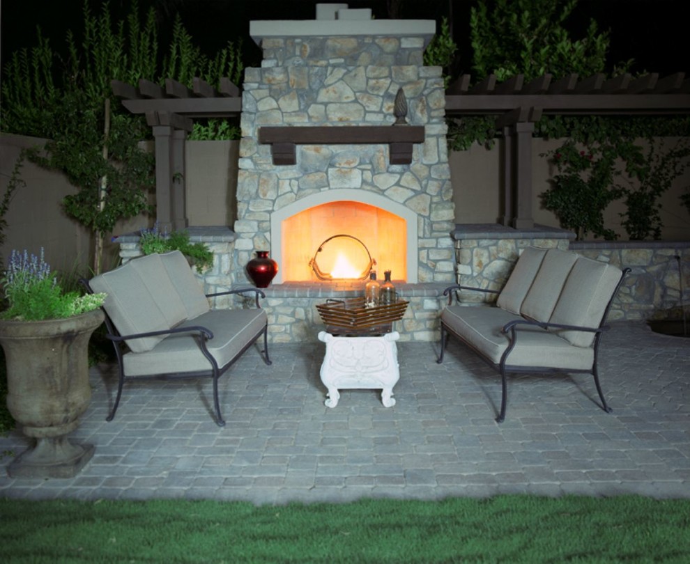 Fireplace Magic! Southwestern Patio Phoenix by ONE Design and Landscaping Houzz