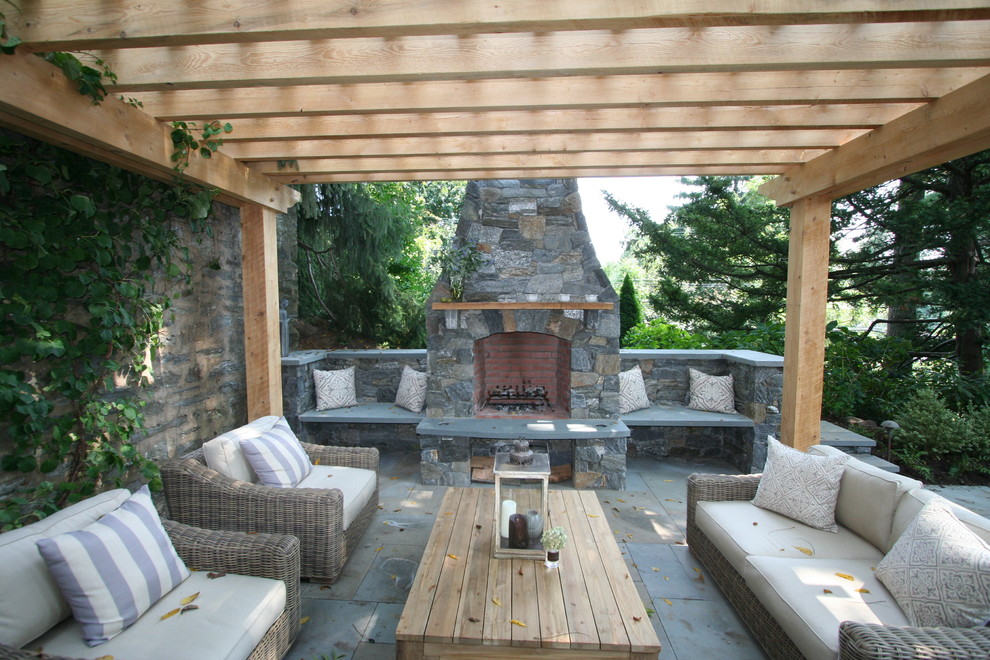 Fireplace Patio Pergola Traditional Philadelphia By The Outerspaces Group Fireplace Patio Pergola Traditional, Outside Fireplace With Pergola