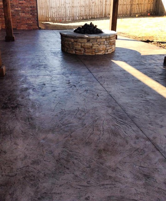 Fireplaces & Fire Pit Portfolio Rustic Patio Oklahoma City by