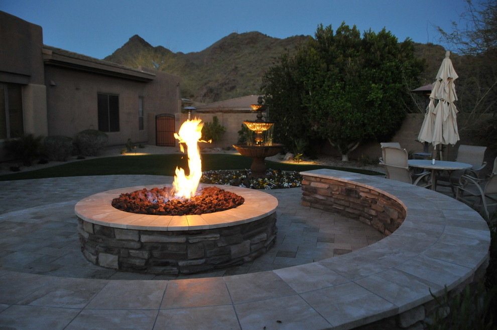 Fireplaces & Firepits Traditional Patio Phoenix by Alexon