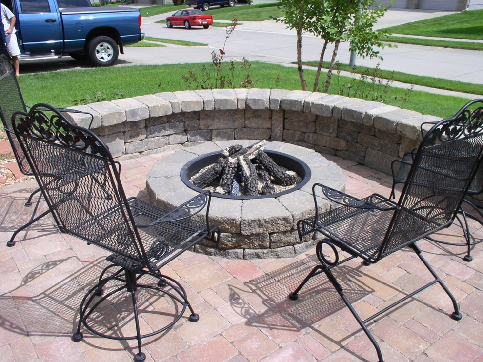 Fireplaces Traditional Patio Omaha by Claxton Fireplace Center