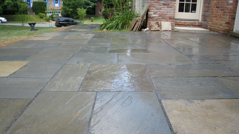 Flagstone Patio in Great Falls VA on Stone Dust Traditional Patio