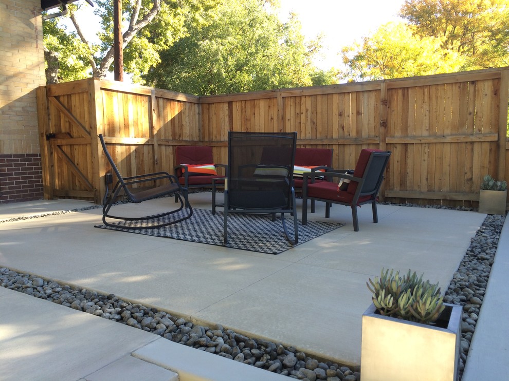 Floating Concrete Patio Modern Patio Denver By Bloom Concrete Landscape Design Houzz