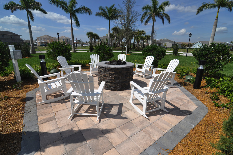 Florida Coastal Style Tropical Patio Tampa by Fieldstone
