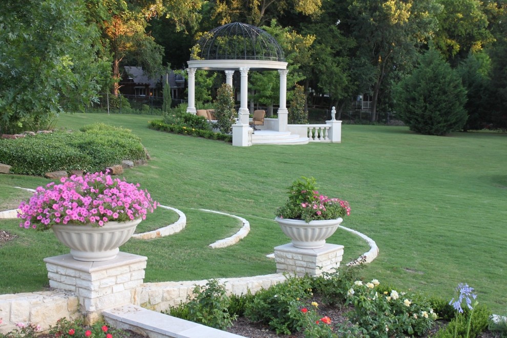 FORMAL GARDENS AND GAZEBO - Traditional - Patio - Dallas - by Bellinger